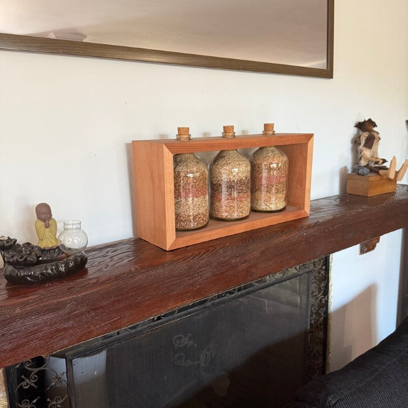 Botellas Deco con Marco de Roble