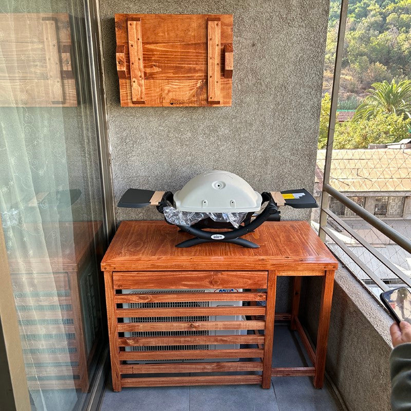 Mueble Parrillero y Cubre Aire Acondicionado