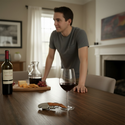 Abridor de Vino Premium con Mango de Madera