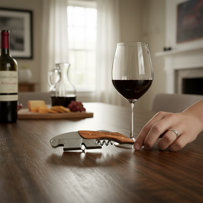 Abridor de Vino Premium con Mango de Madera