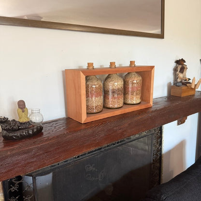Botellas Deco con Marco de Roble