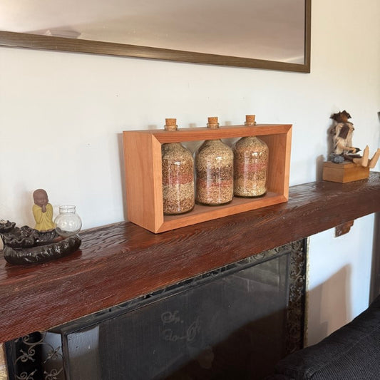 Botellas Deco con Marco de Roble